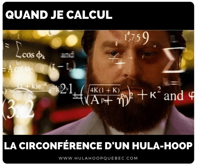 Formule pour la circonférence d'un hula-hoop